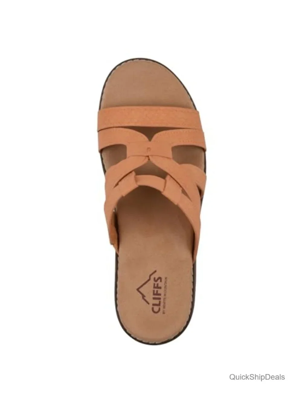 Strappy Cork Wedge Sandal with Cushioned Insole